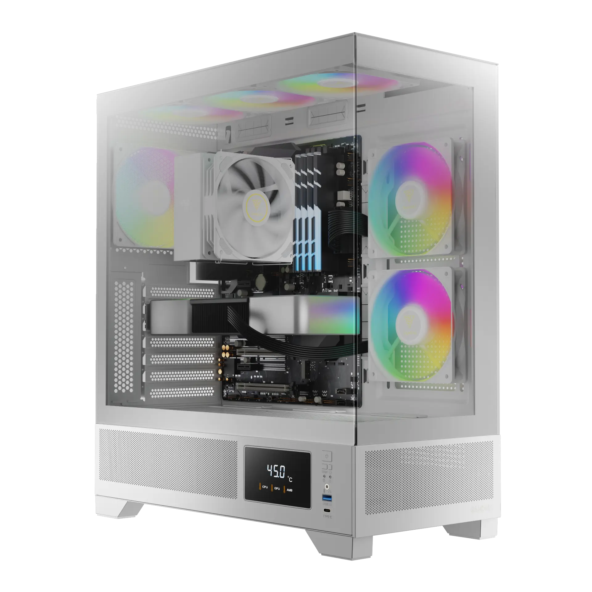 Gamdias Atlas M1 Mid Tower Gaming Cabinet White