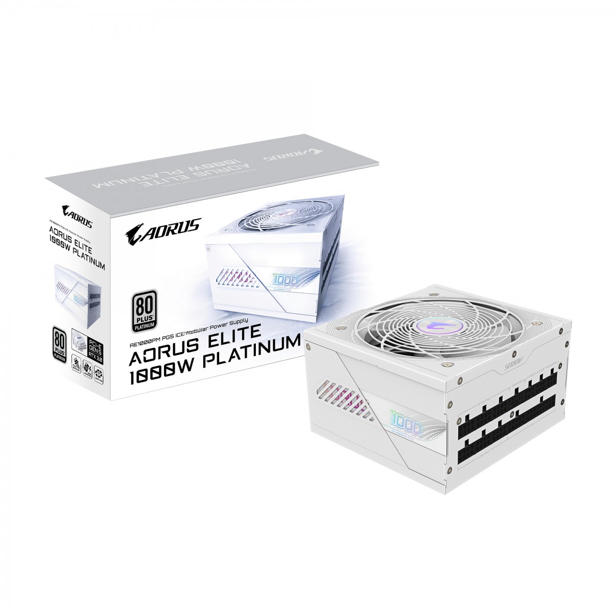 AORUS ELITE P1000W 80+ Platinum Modular PCIe 5.0 ICE